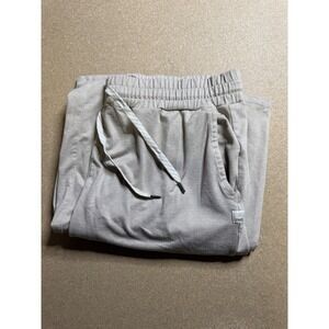 VUORI Womens XL Performance Cozy Drawstring Wide‎ Leg Lounge Pants Beige